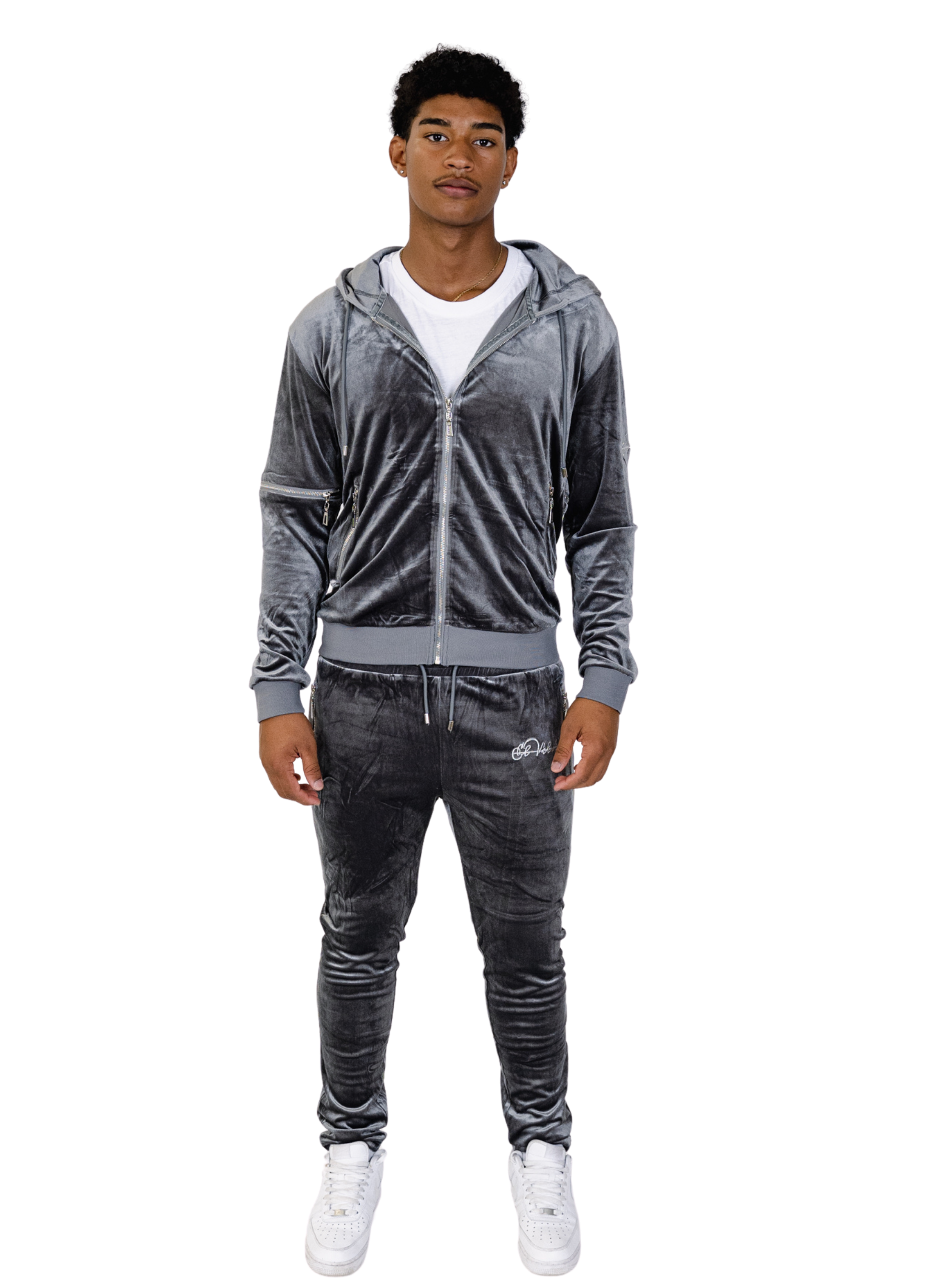 Grey Vélvét Full Tracksuit